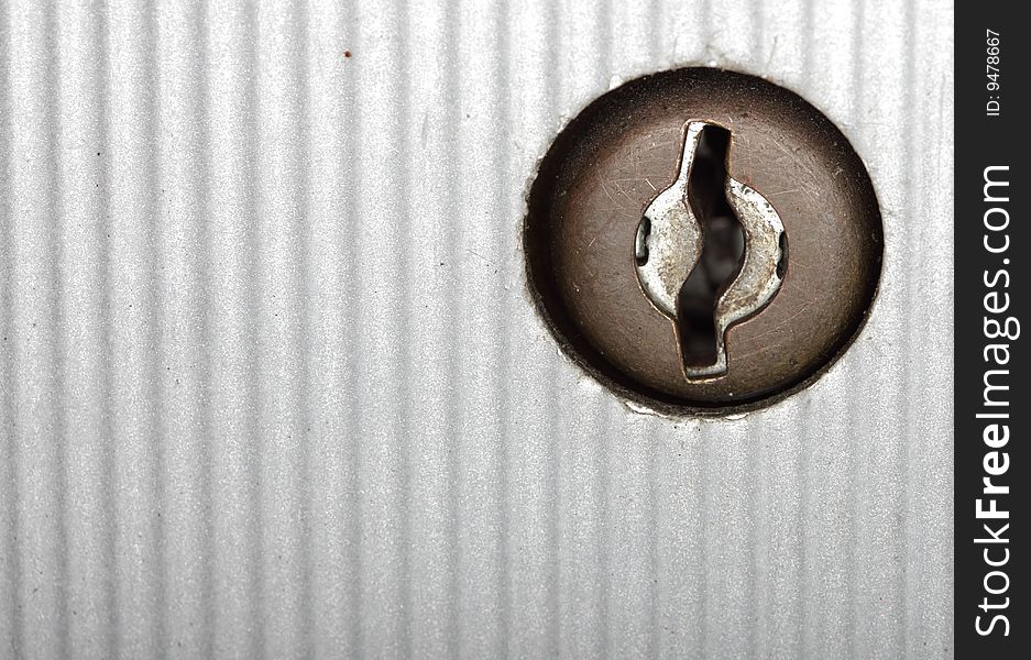 Macro close-up of a lock