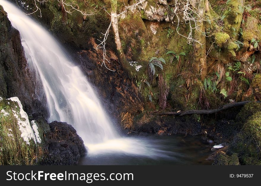 A waterfall in Argyll Scotland