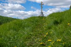 The Cross On The Mountain Stock Photography The Cross On The Mountain Stock Photography