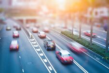 Traffic To The City Road Stock Image Traffic To The City Road Stock Image