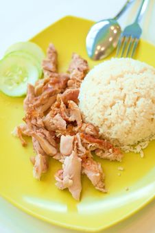 Chicken Rice Set Stock Images Chicken Rice Set Stock Images