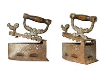 Old Smoothing Iron Isolated Stock Photography Old Smoothing Iron Isolated Stock Photography