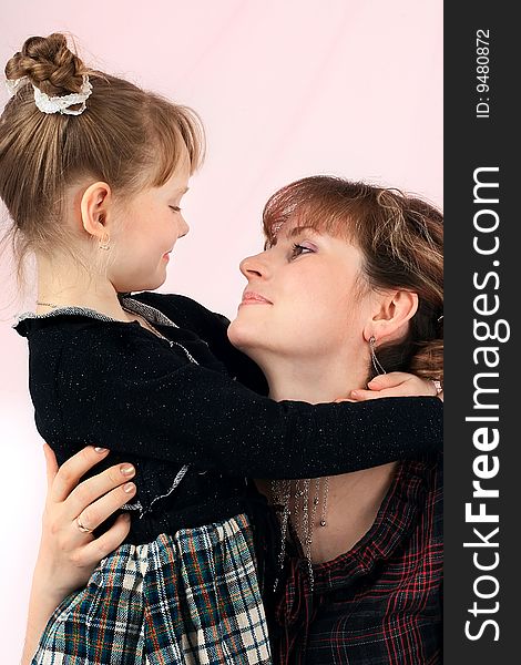 Series of images of young mum with the daughters