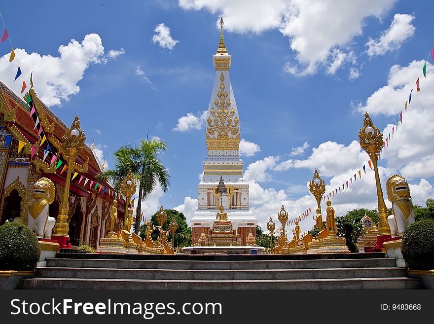 Prathat Panom, one of most famous pagoda of Thailand. Prathat Panom, one of most famous pagoda of Thailand