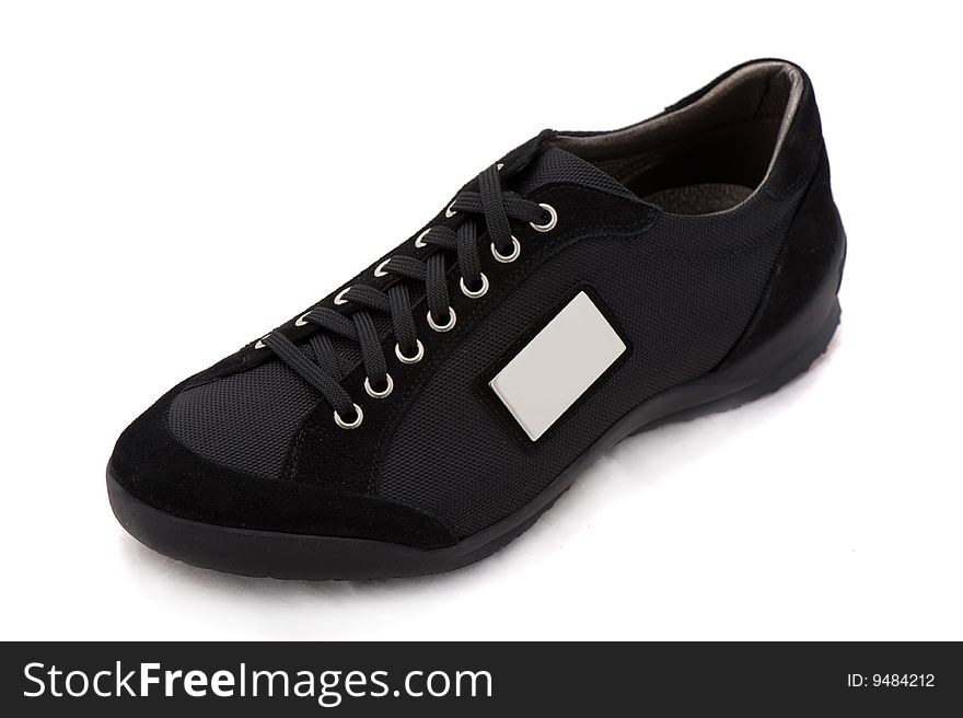 Black shoes isolated on white. Black shoes isolated on white