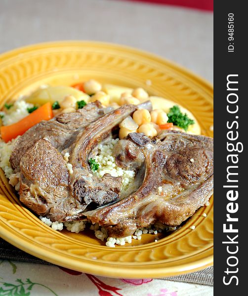 Lamb with couscous