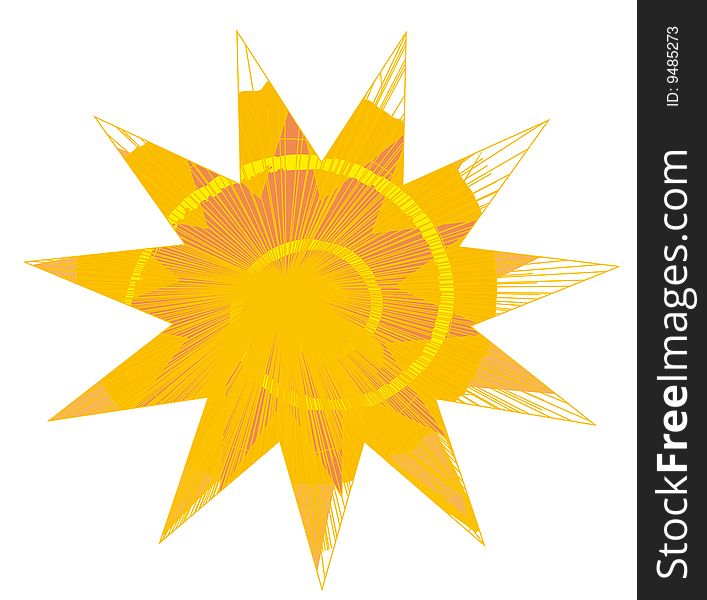 Saffron_decorative_abstract_stain_reminiscent_sunshine_or_star