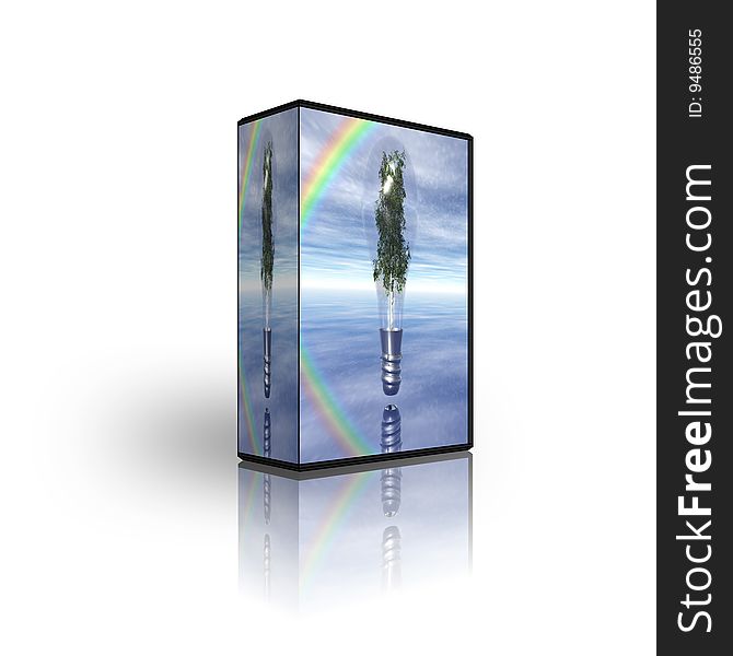 Blank CD DVD box template