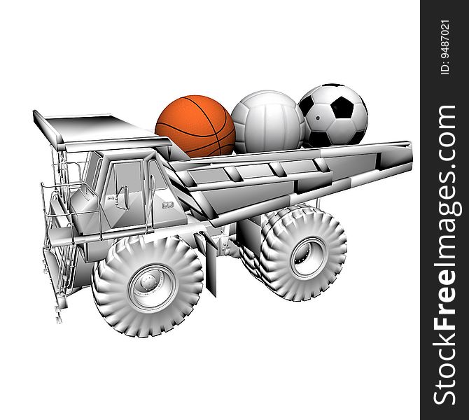 Truck And Sport Ball