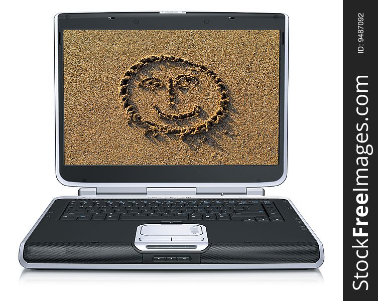 Smile On Laptop Screen