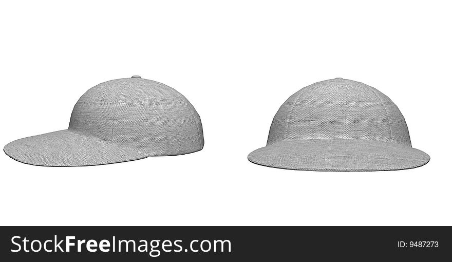 Baseball Cap  Isolated On A White