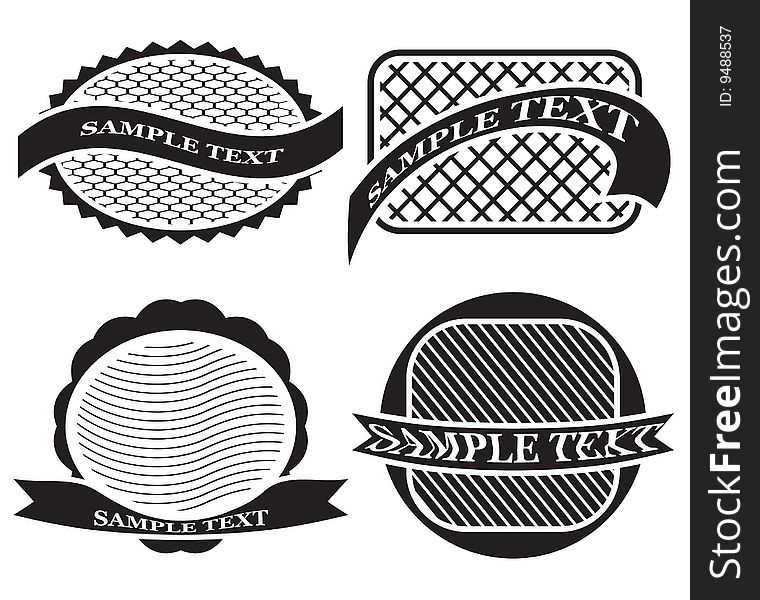 Banner shapes for various use vector