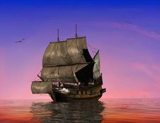 The Ancient Ship Royalty Free Stock Photo The Ancient Ship Royalty Free Stock Photo