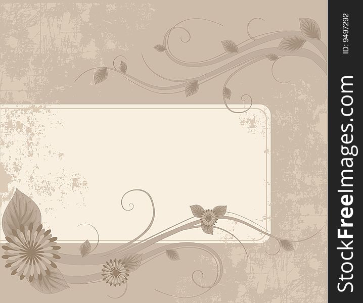 Beautiful vector background with different elements.