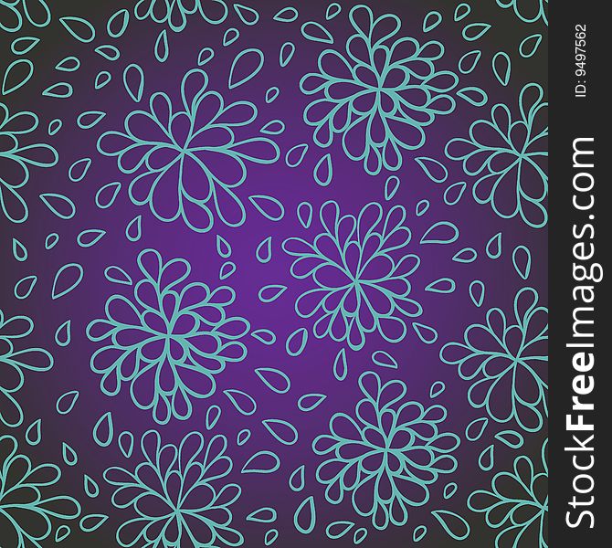 Stylish floral seamless pattern in . Stylish floral seamless pattern in