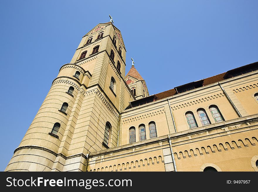 The catholic church in qingdao,china.