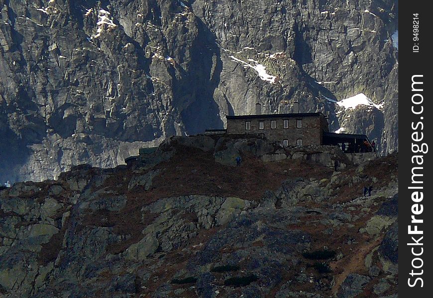 Mountine cottage wich name is terryho cottage between high tatras hills