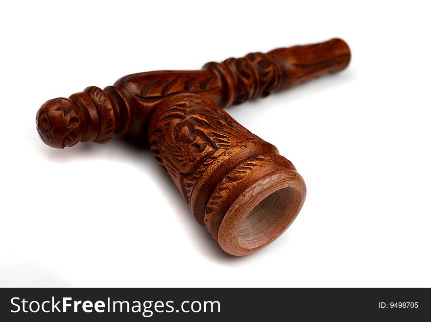 Wood Shaman Pipe For Hashish Smoke