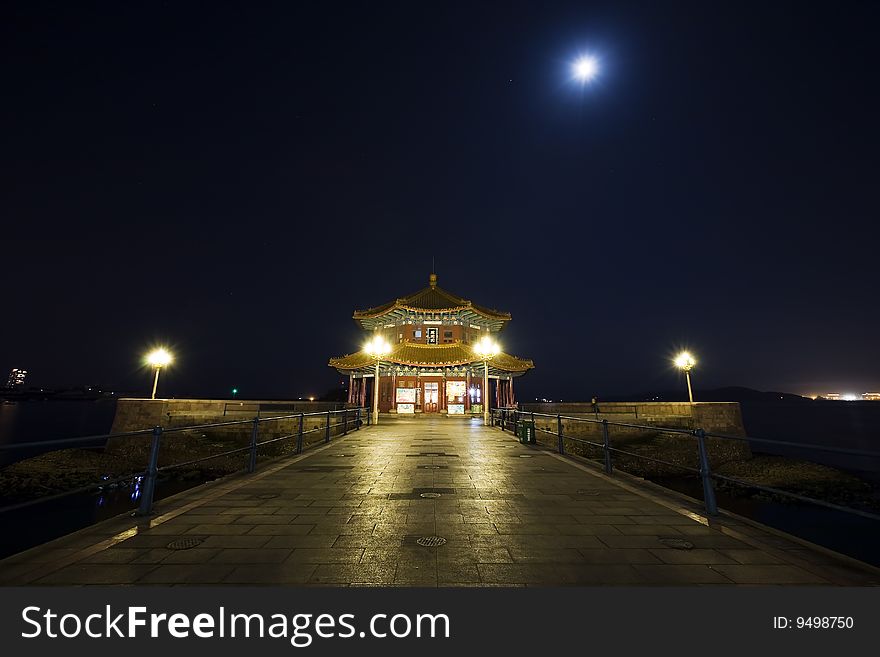 Pier at night