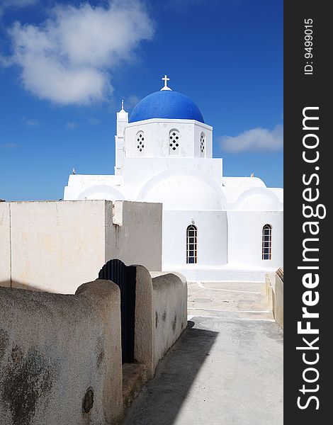 Holy White Church in Greece