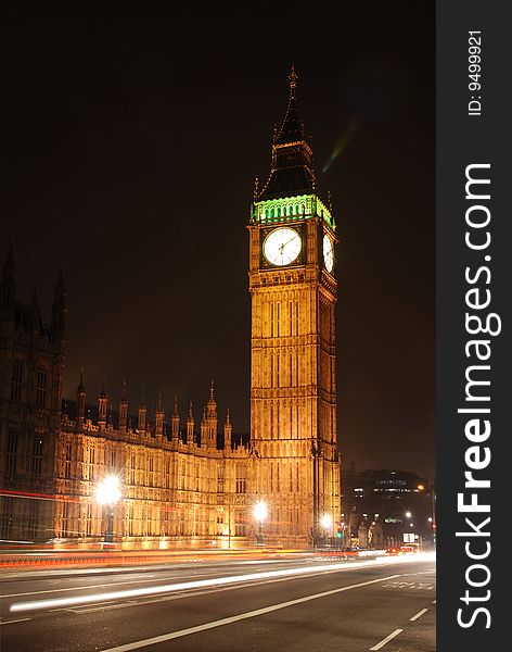 London Big Ben at night scene