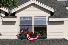 Bunted Window Box Royalty Free Stock Image Bunted Window Box Royalty Free Stock Image