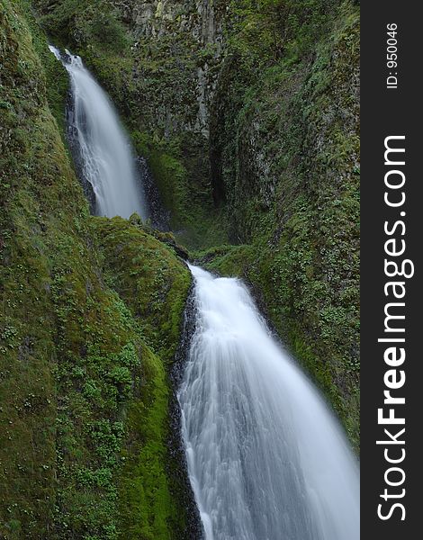 Wahkeena Falls in the Columbia River Gorge National Scenic Area