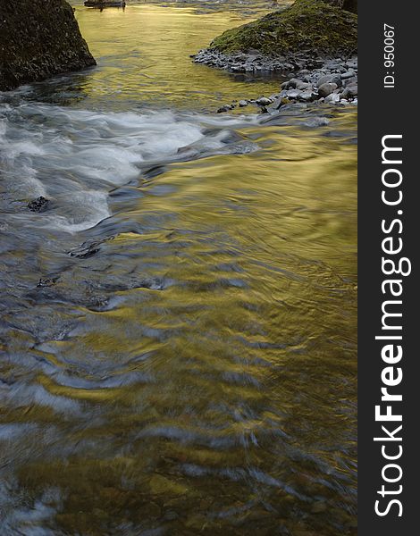 Wahclella Creek in the Columbia River Gorge National Scenic Area. Wahclella Creek in the Columbia River Gorge National Scenic Area