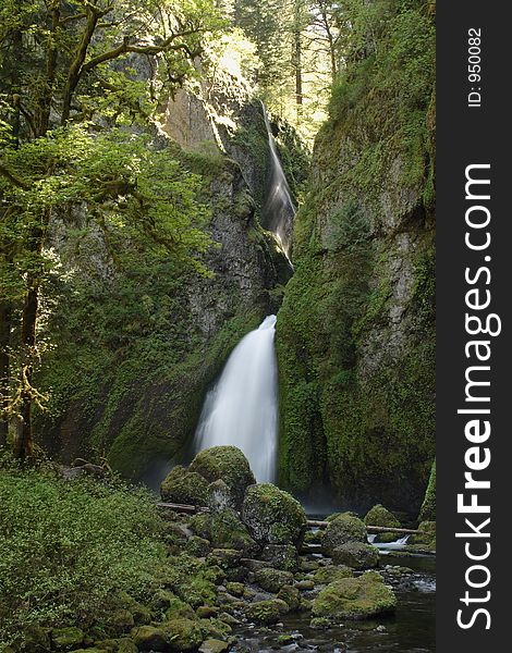 Wahclella Falls in the Columbia River Gorge National Scenic Area