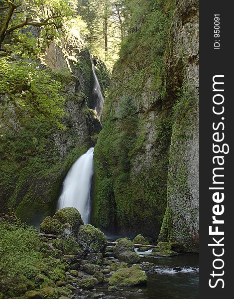 Wahclella Falls in the Columbia River Gorge National Scenic Area