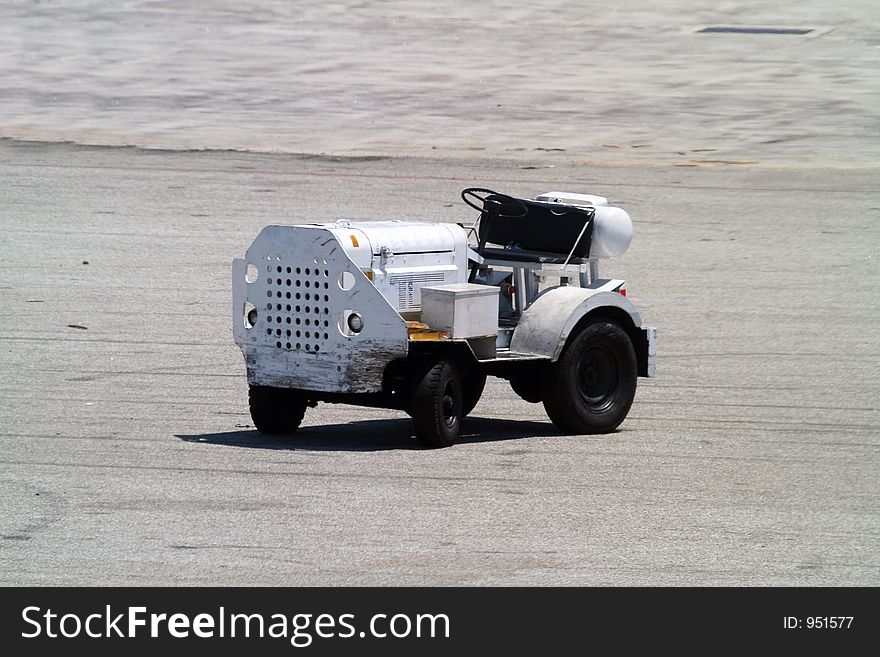 Airport utility tractor. Airport utility tractor