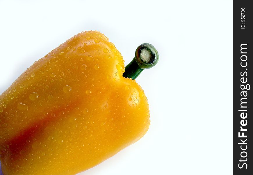 Yellow pepper isolated