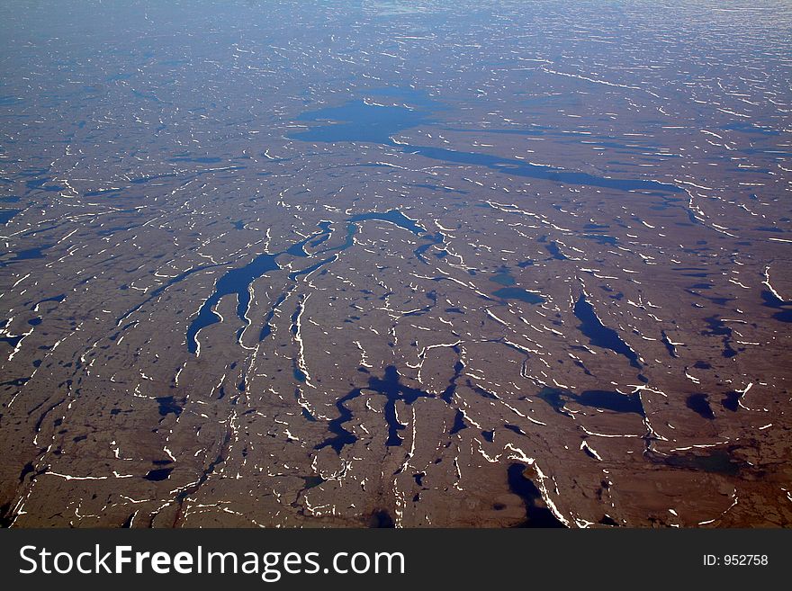 Lakes and land landscape, Canada