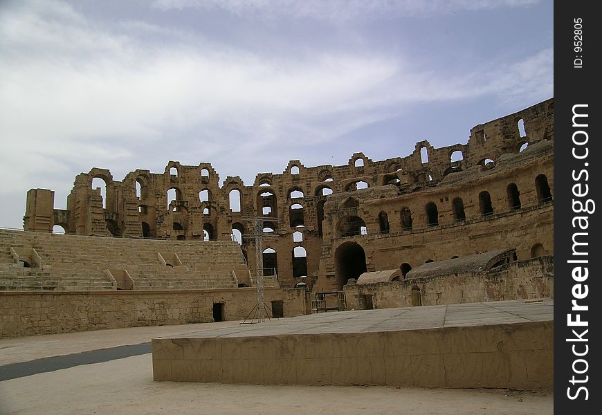 Amphitheatre in El Jem (Tunisia)