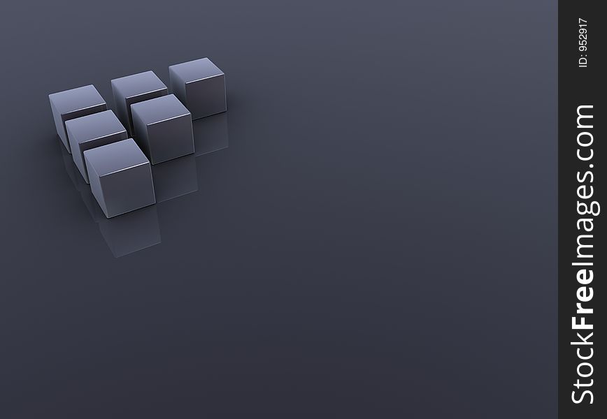 Some metal cubes