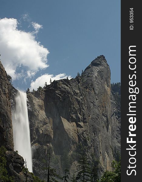 Bridal falls, Yosemite National Park, California