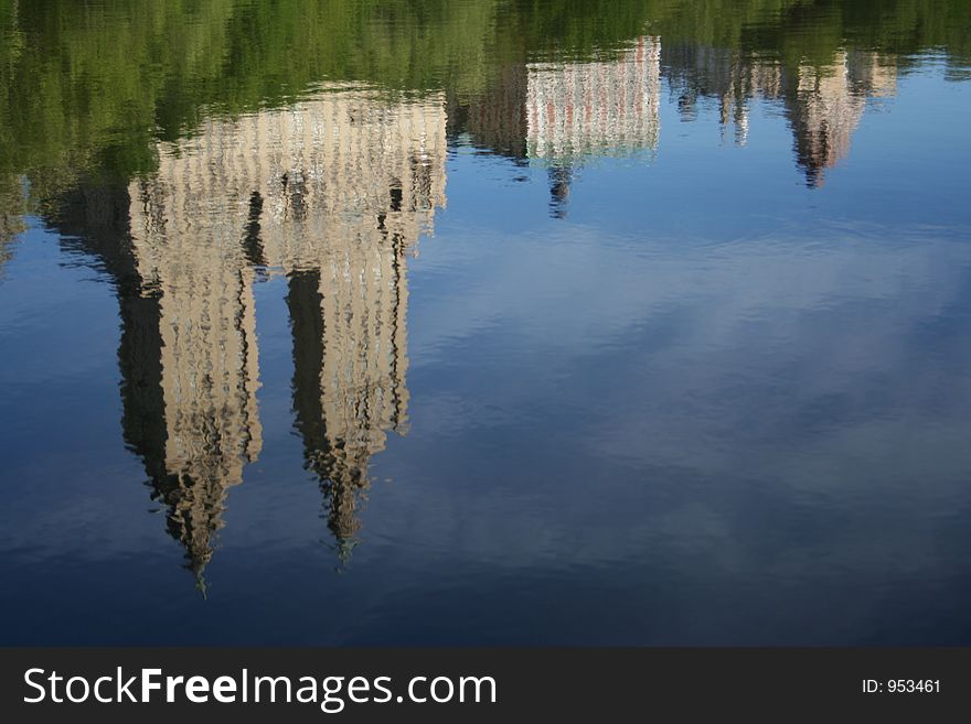 Reflected Buildings overlooking Central Park