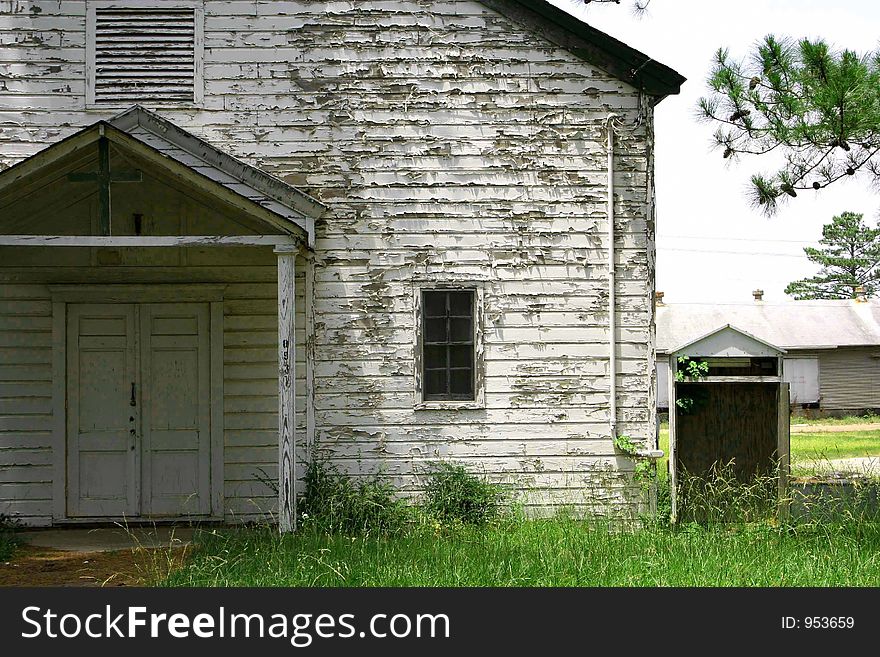 Abandoned church on an abandoned U.S. army base