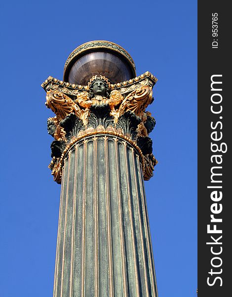 Public light top in Paris , France