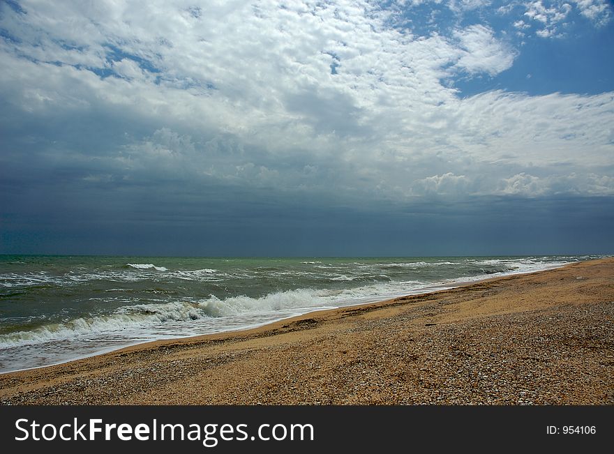 Stormy sea