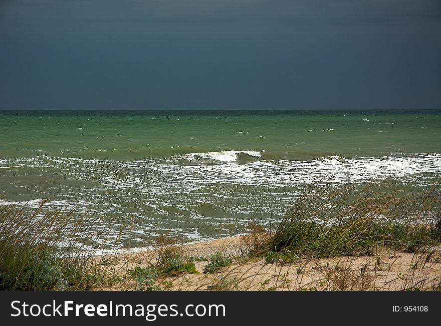 Stormy sea