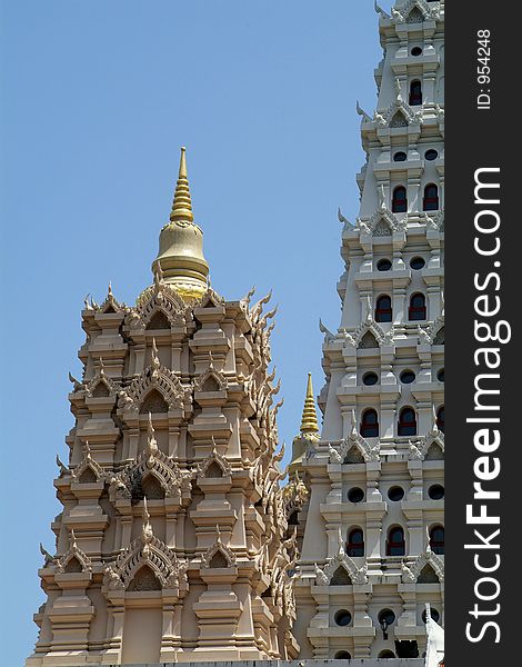 Detail Of Vietnamese Style Temple In Thailand