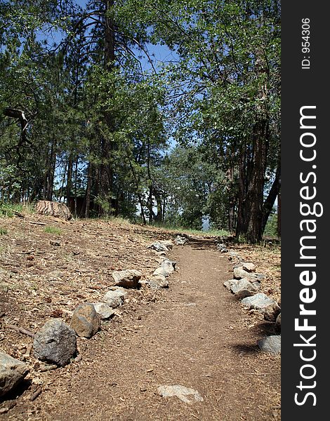 Stone Walkway In The Mountains