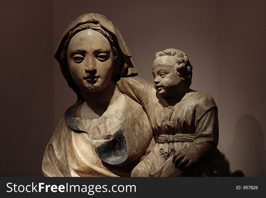 Statue of Madonna and Infant