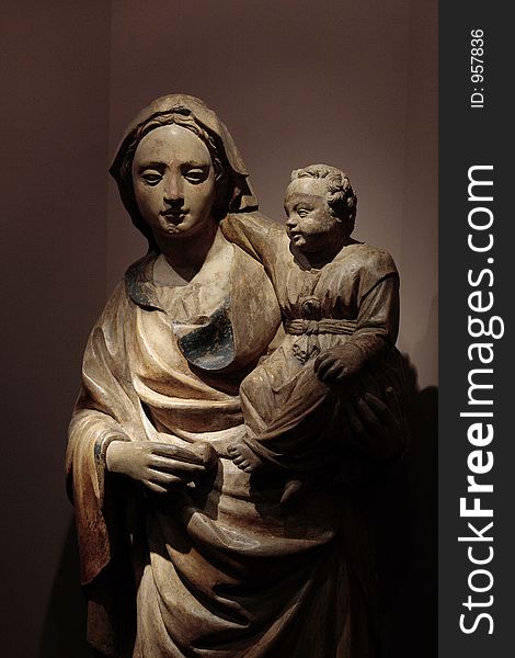 Statue of Madonna and Infant
