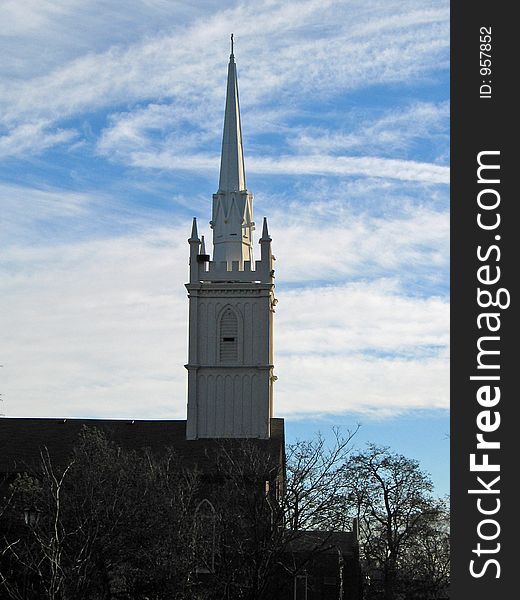 Broach Spire And Sky