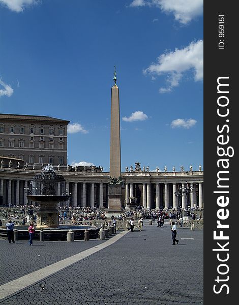 St. Peter's square, the Vatican, Rome. St. Peter's square, the Vatican, Rome