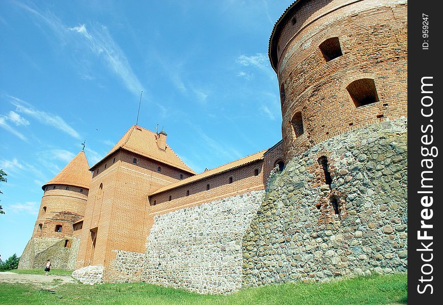 Trakai castle in Lithuania