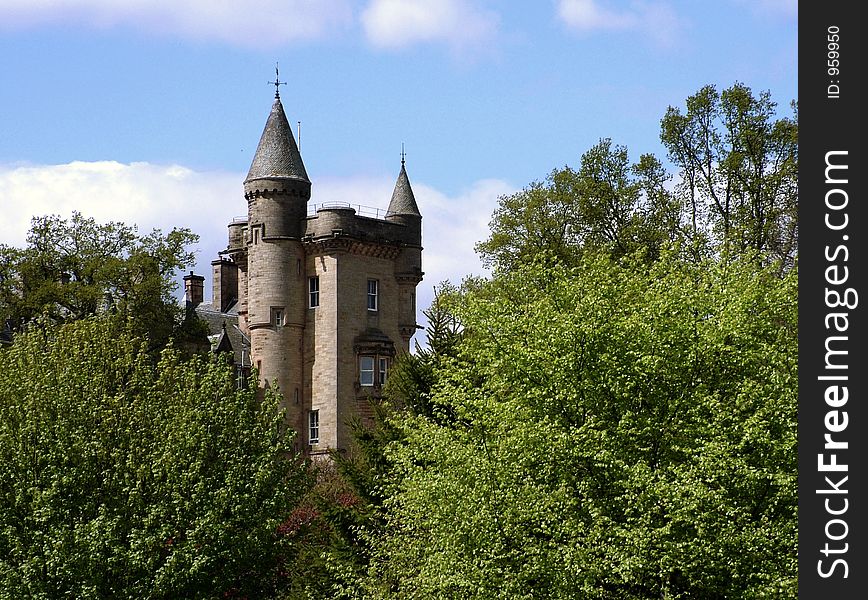 Scottish Castle situated near Stirling at local safari park. Scottish Castle situated near Stirling at local safari park