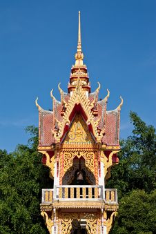 Bell Tower In Tradtional Thai Style Stock Images